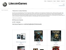 Tablet Screenshot of litecoingames.com